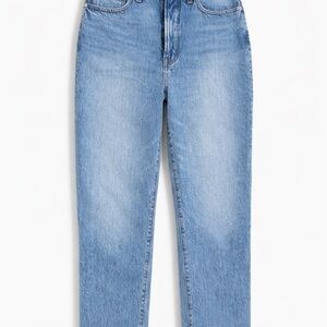 Madewell Curvy Perfect Vintage Straight Jeans Size 28 Light Wash High Rise